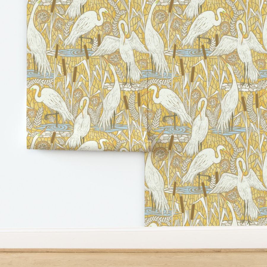 Custom Request Golden 2 Light Wallpaper Spoonflower