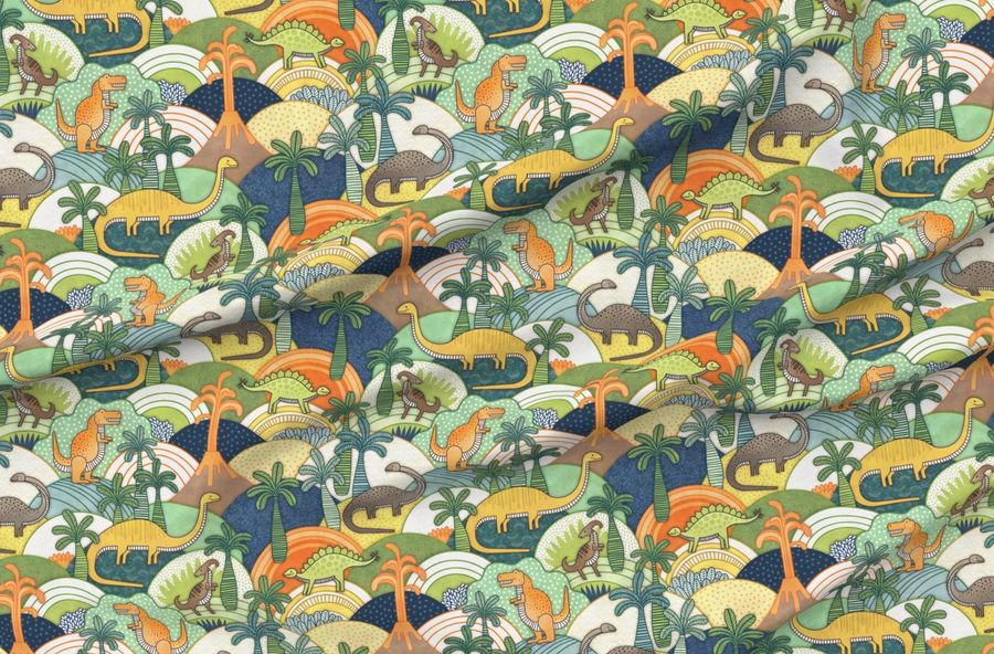 Happy Dinosaurs Medium Autumn Colors Dinosaur Adventure Green Dinos