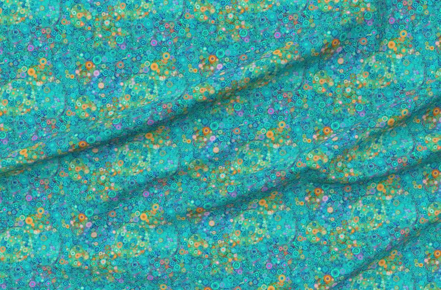 Painted Galaxy In Teal