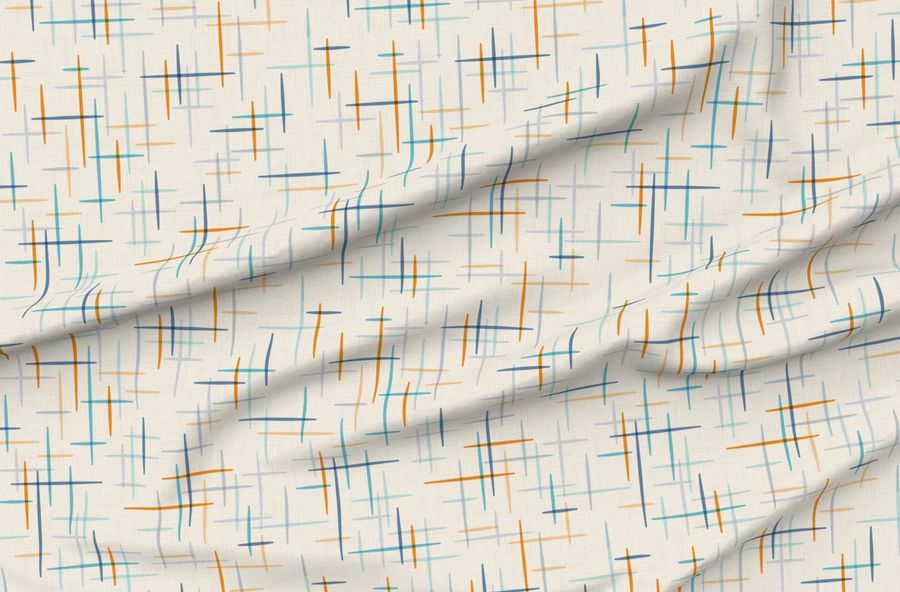 Spatial Blue Aqua Orange