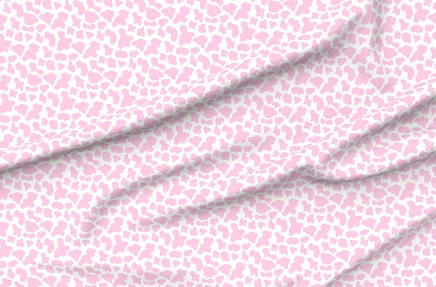 Small Pink Cow Print  - Strawberry Cow  - 90S Throwback