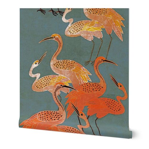 Deco Cranes - Shrimp Cocktail - Large Scale