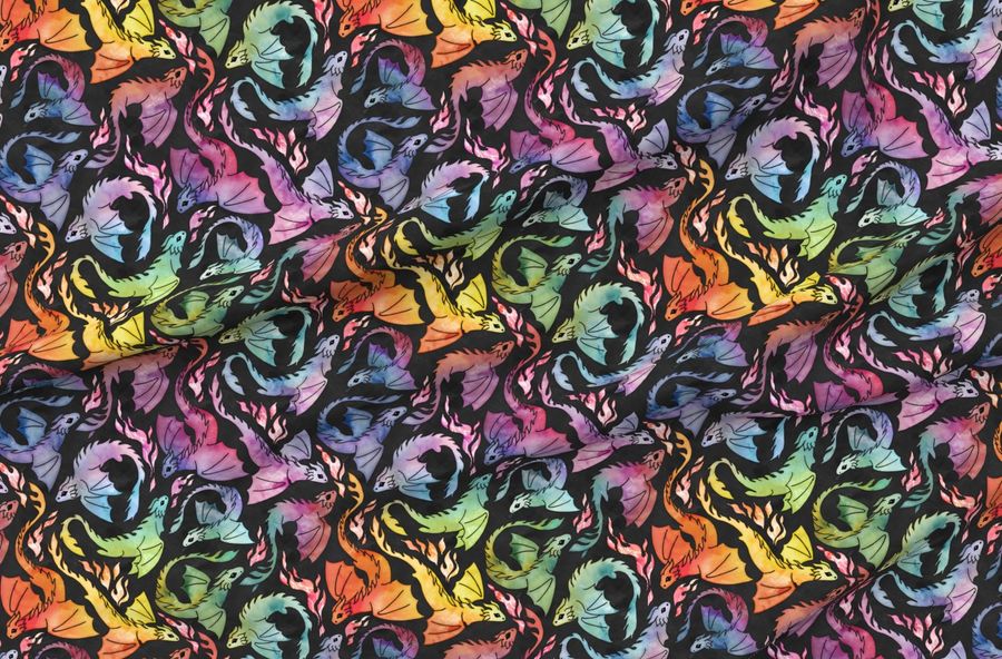 Dragon Fire Dark Rainbow