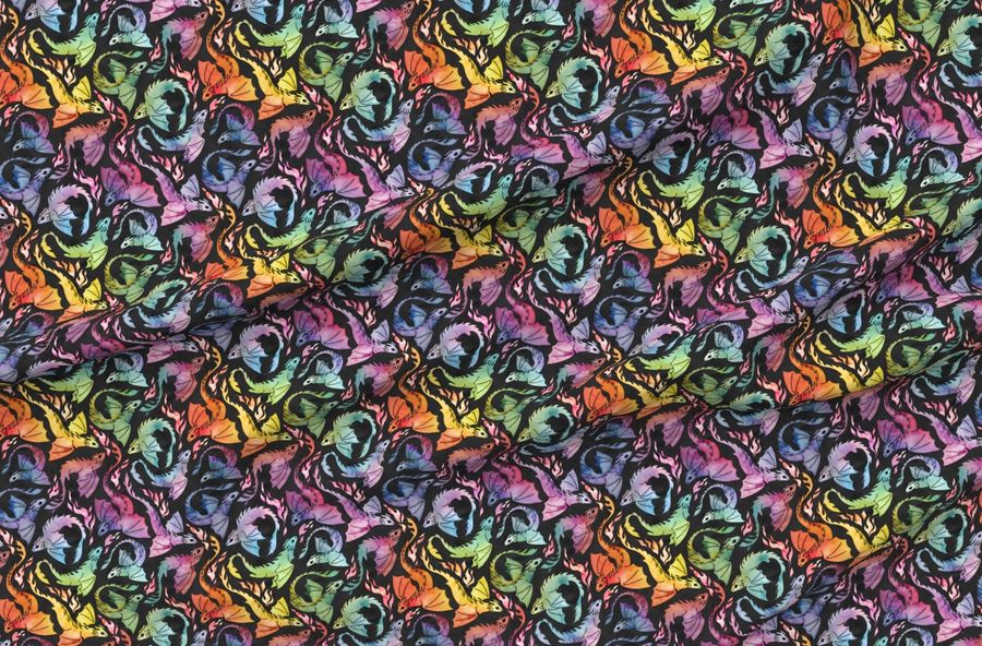 Dragon Fire Dark Rainbow Small