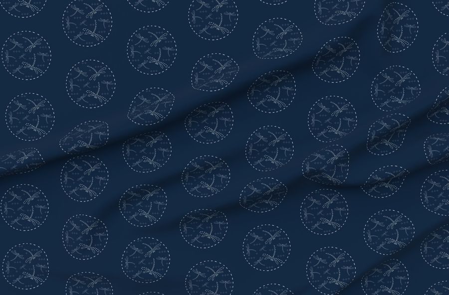Sashiko Dragonflies