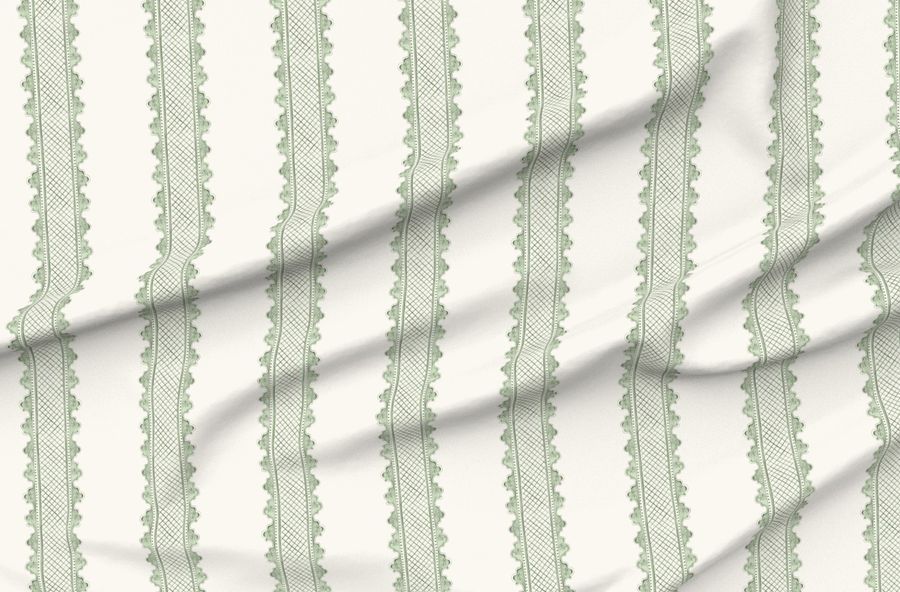 Clarabelle Soft Greens On Cream
