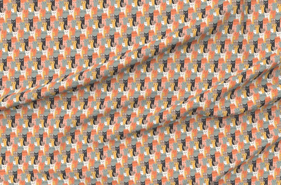 Silly Cats - Orange Bown - Xs