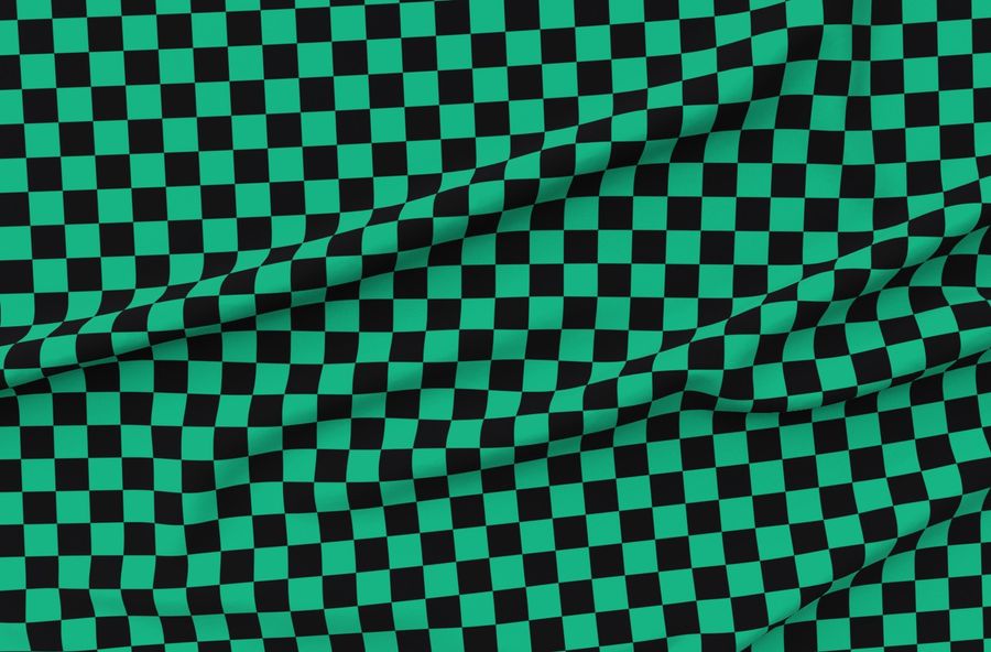 2 Demon Green & Black Checkers
