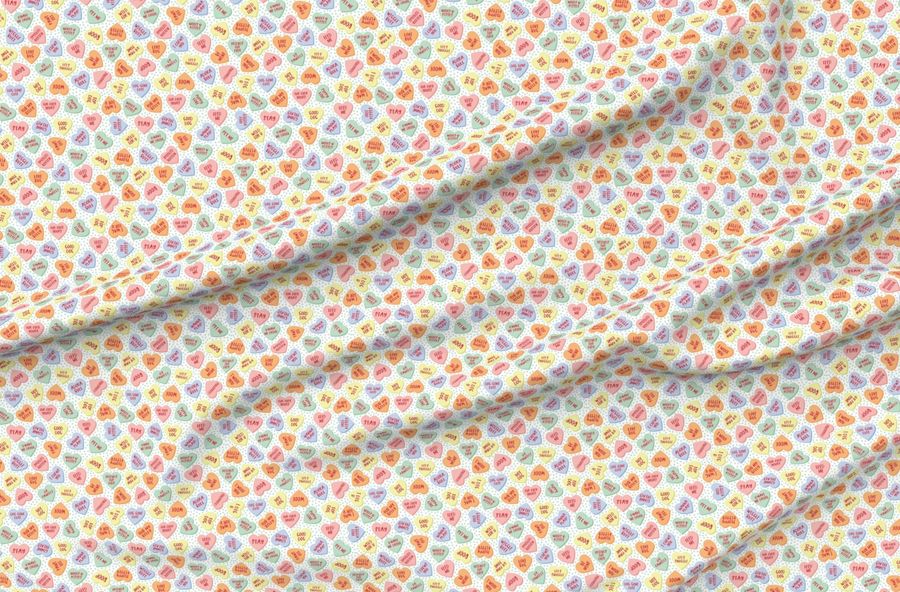 Canine Candy Hearts - Mint Dot Medium Scale