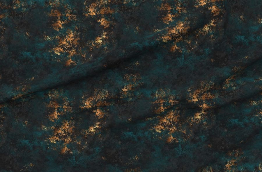 Distress Dark Teal Rust