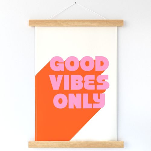 Good Vibes Only Retro Quote