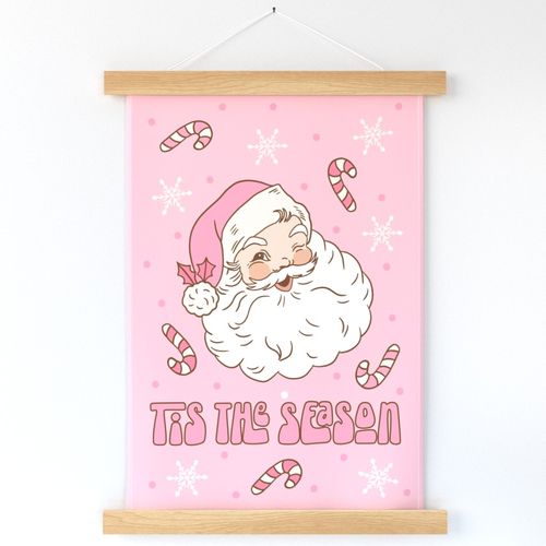 Tis The Season Pink Santa