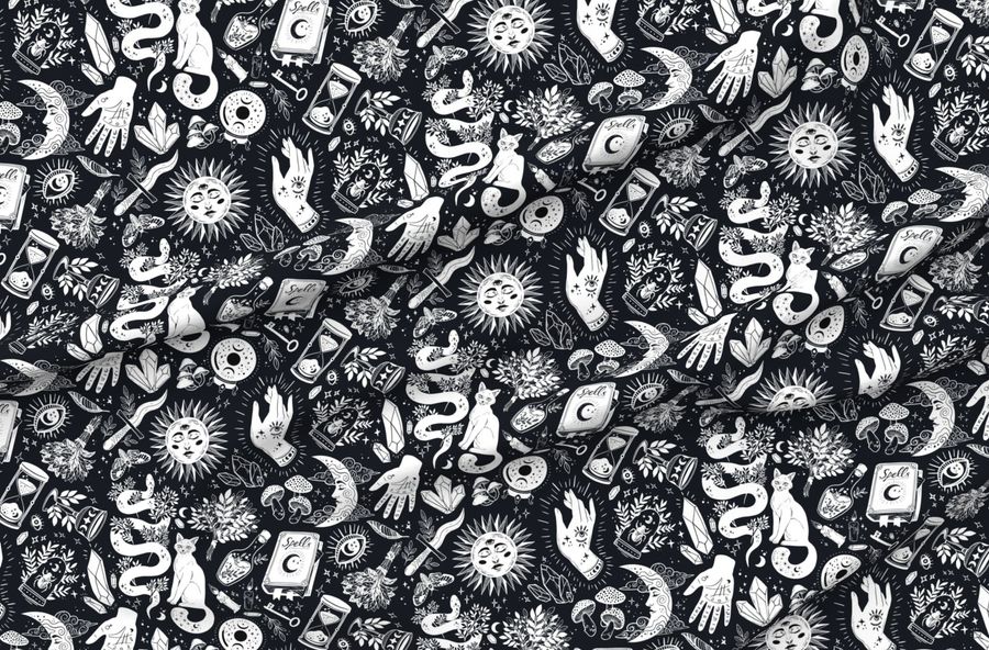 Witchy Things In Black And White
