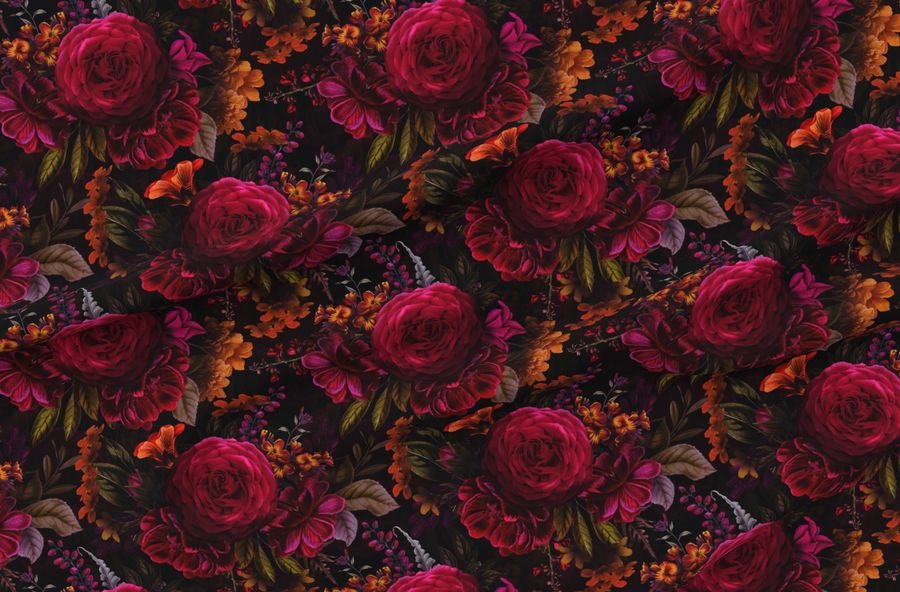 Grandmillennial Dramatic Glamour Heritage Gothic Dark Moody Florals Vintage