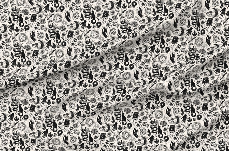 Witchy Things In Black And White 9X9