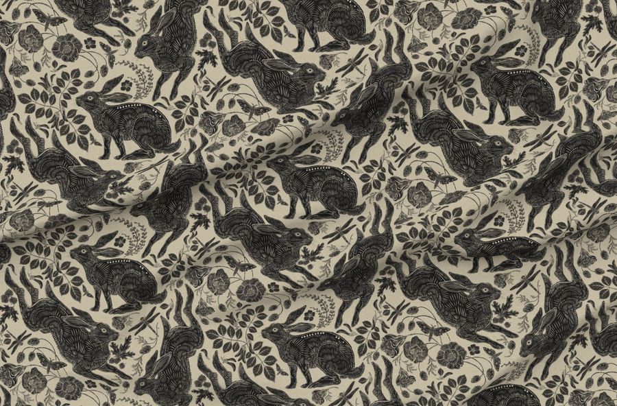 Rabbit On Linen