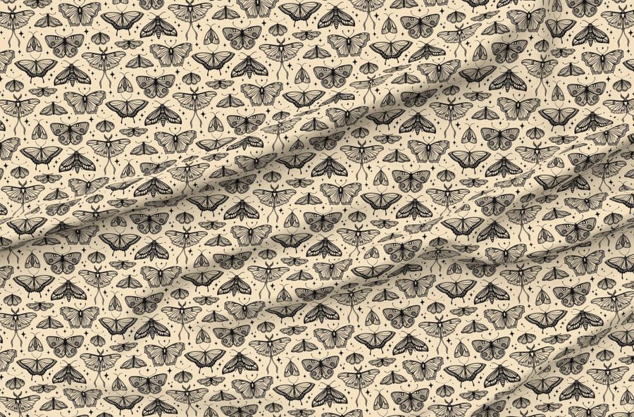 Moths & Butterflies // Medium // Almond