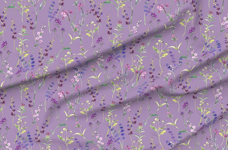 Victorian Cottage Garden - Soft Plum - Large