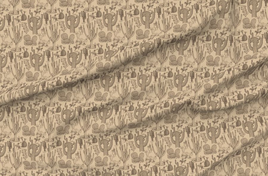 Western Cactoile In Tonal Tan