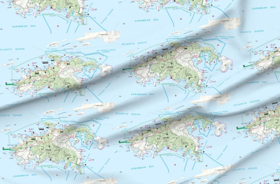Virgin Islands National Park Map