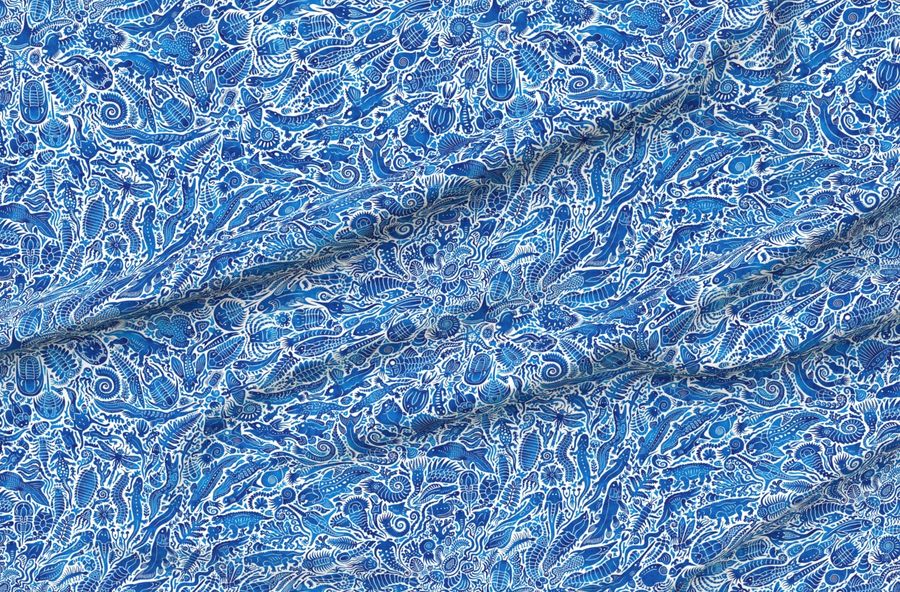 Paleo Paisley - Life Before The Dinosaurs - Blue