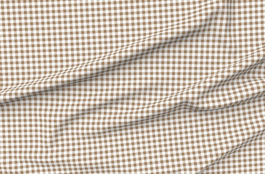 Bigger Scale 1 Squares Tan Gingham Checker Coordinate For Classic Pooh