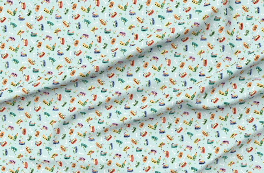 Doggie Summer Slurps - Pale Aqua Medium Scale