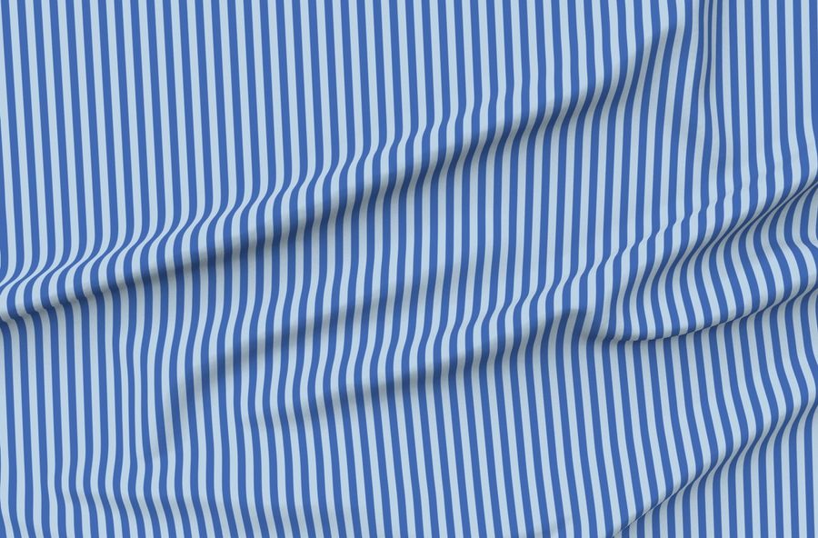 Cobalt Blue And Air Blue Stripes