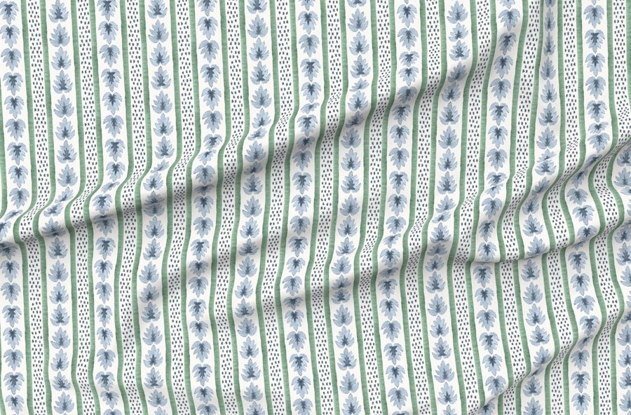 James Stripe Indigo And Lehigh Green