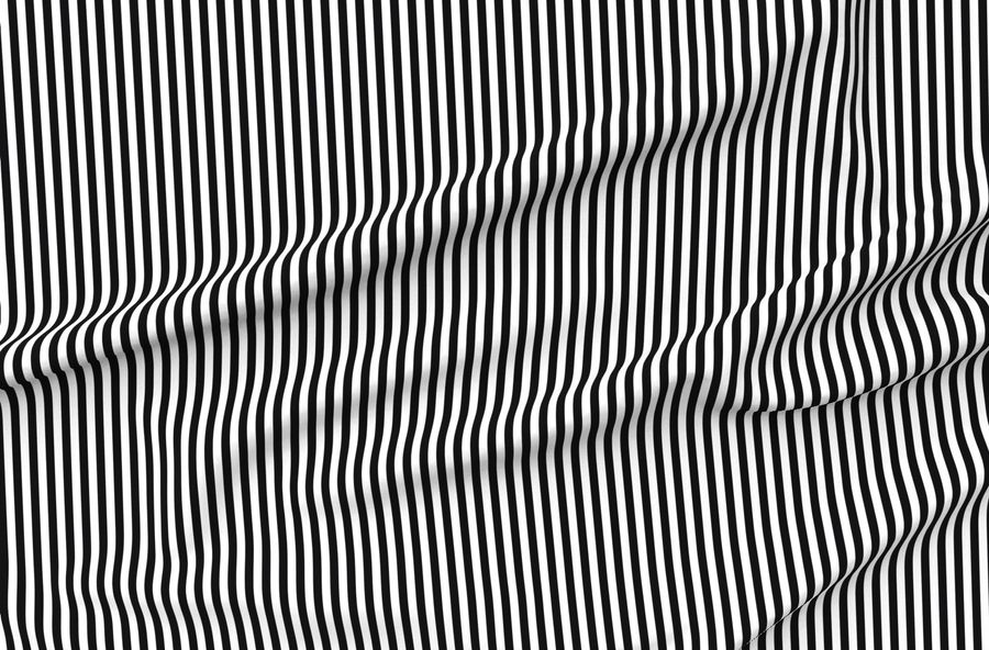 Black And White 1/2 Wide Vertical Stripes