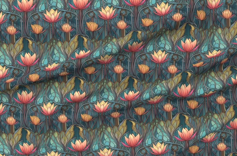 Art Deco Egyptian Lotus