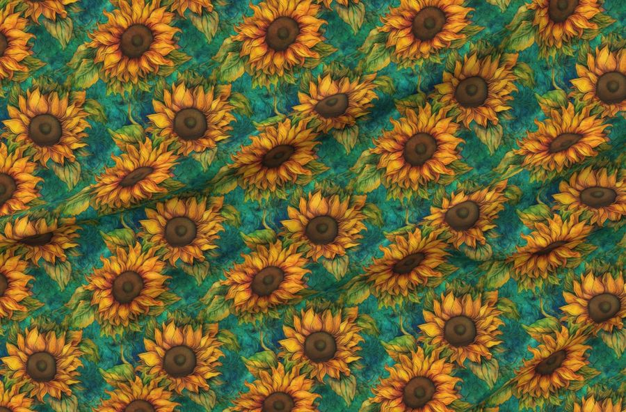 Batik Sunflowers