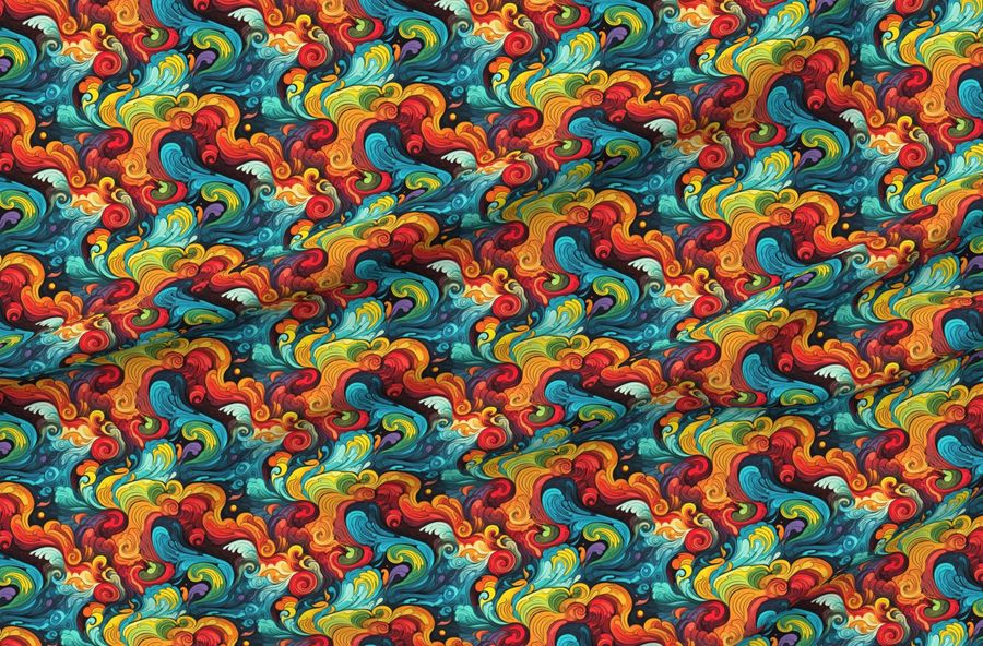 Psychedelic Rainbow Swirls