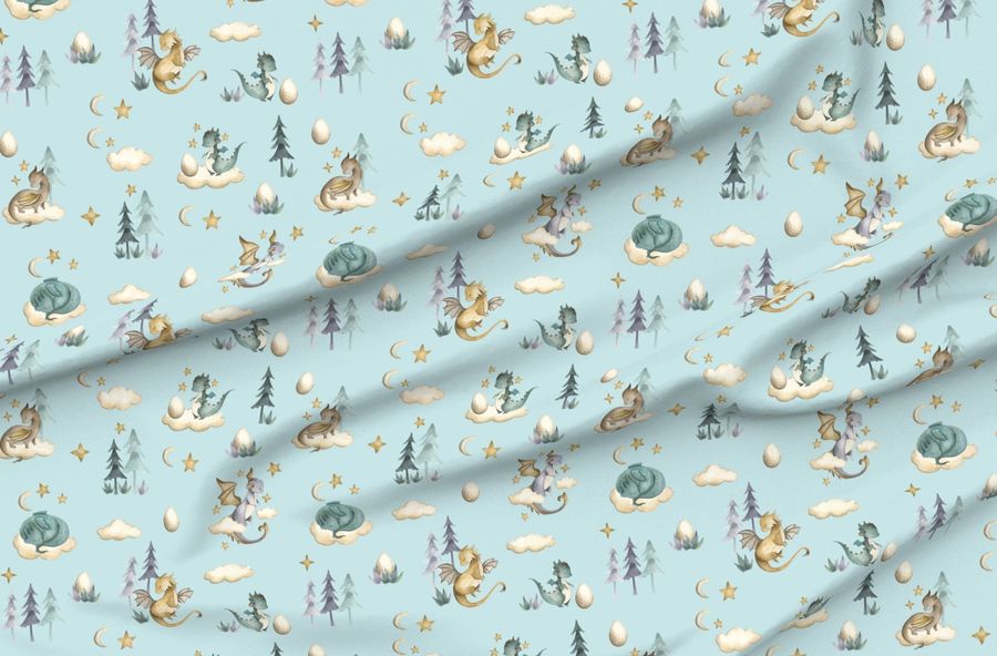 Dragons - Little Baby Dragons - Mint - Large Scale