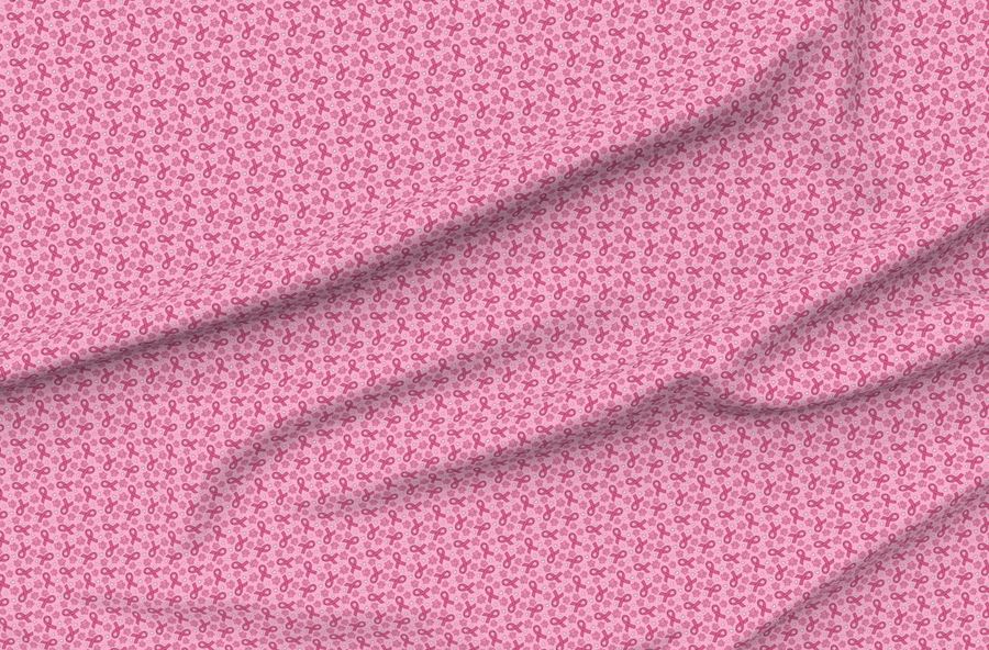 Smaller Scale Awareness Ribbons And Paw Prints In Pink