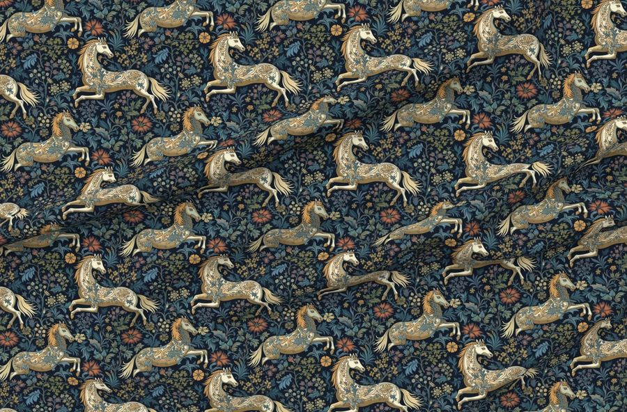 Horses Inspired By William Morris