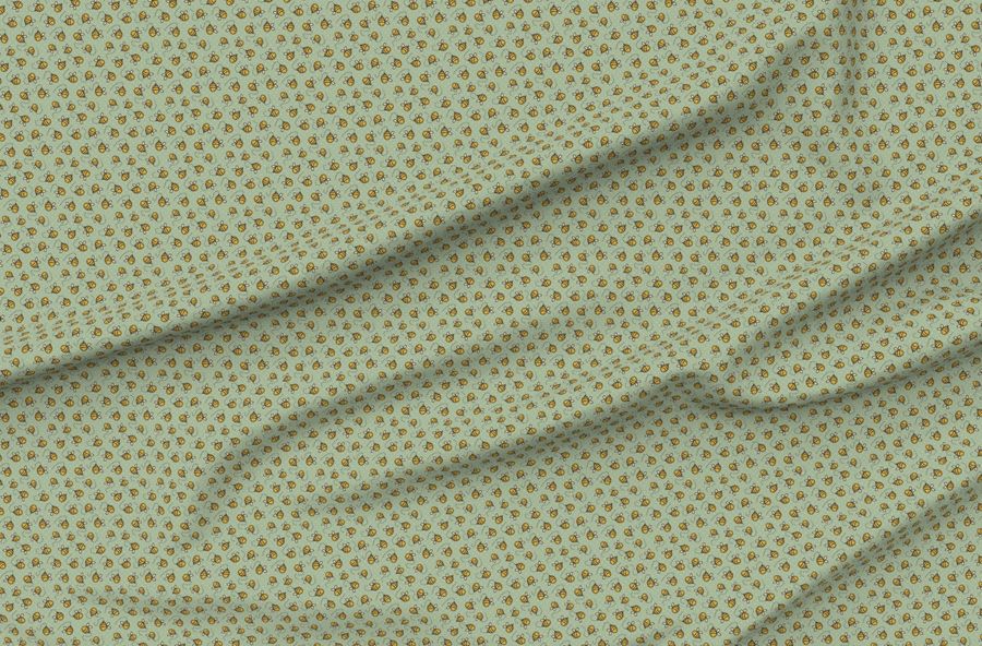 Smaller Scale Buzzy Bees Classic Pooh Nursery Coordinate On Sage Green