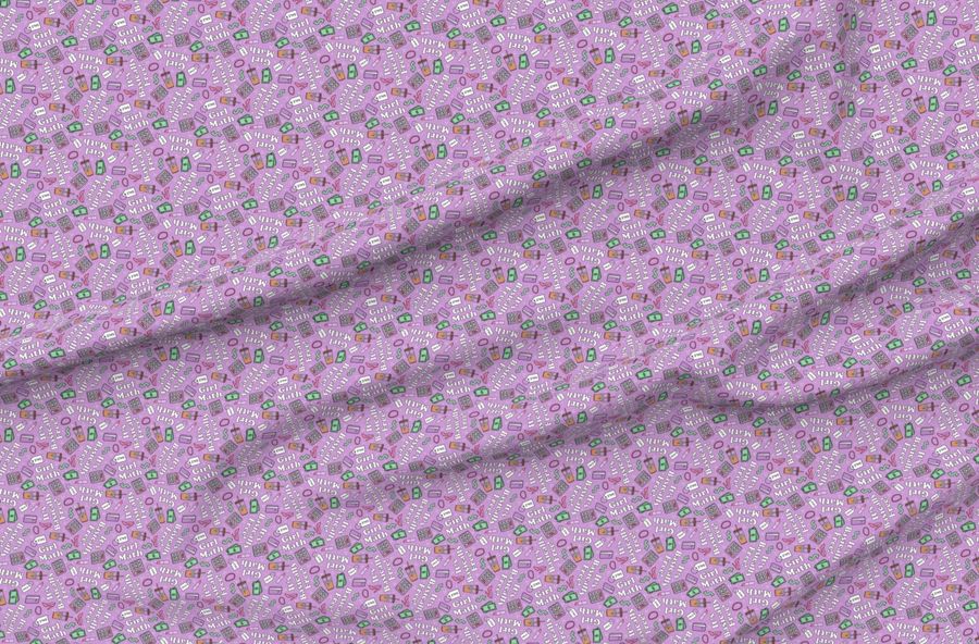 Medium Scale Girl Math It'S Basically Free Purple