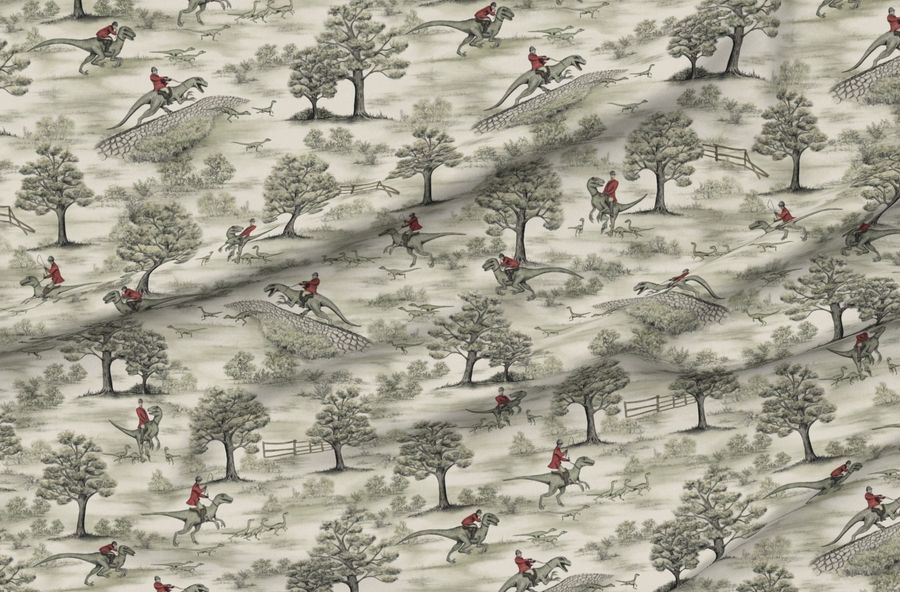 Not-So-Traditional English Fox Hunt With Dinosaurs