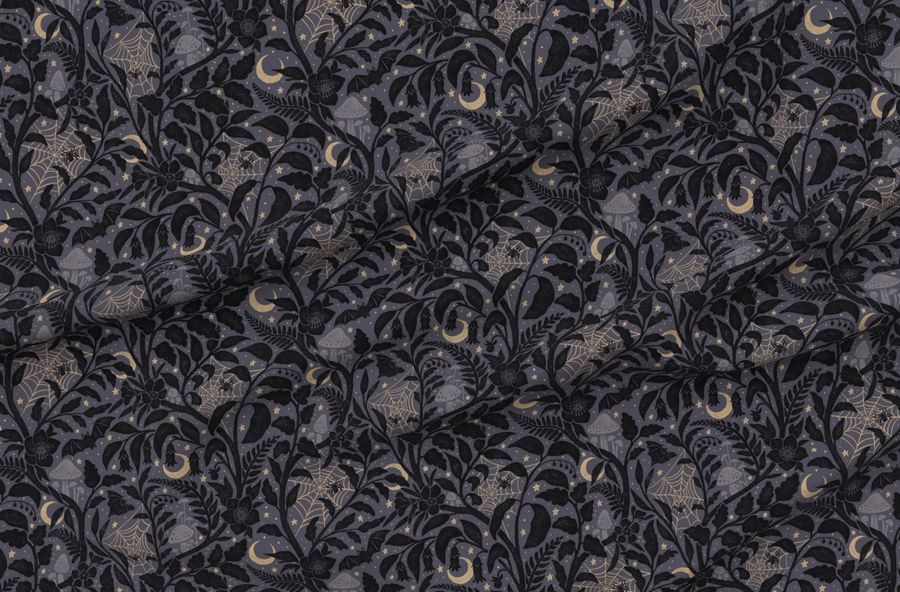Mysterious Garden - Extra Large - Midnight Violet
