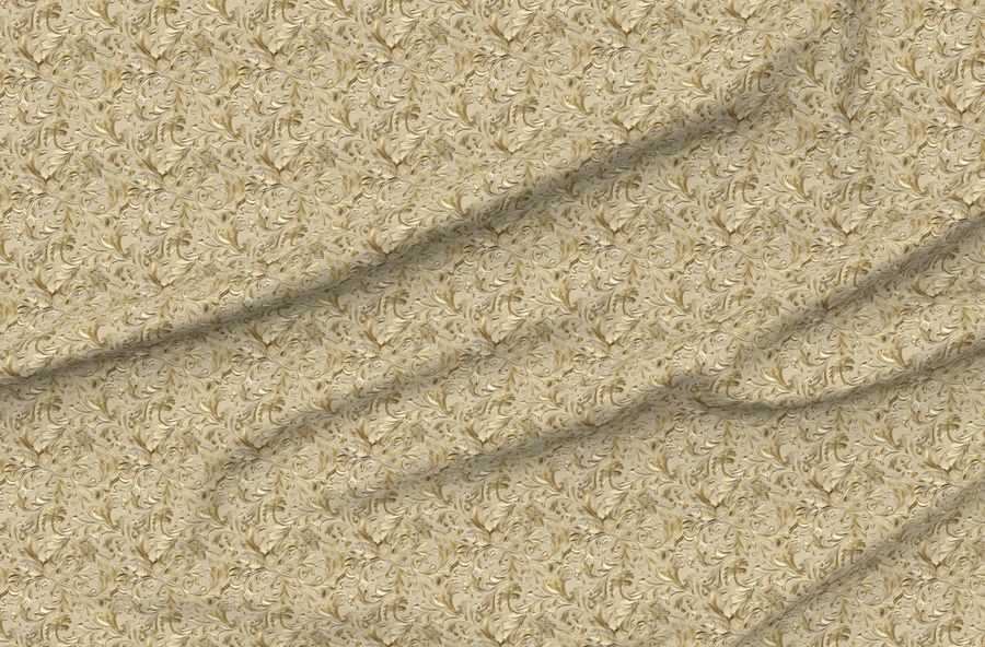 Luxury Embossed Leather Look  - Gold Beige Small