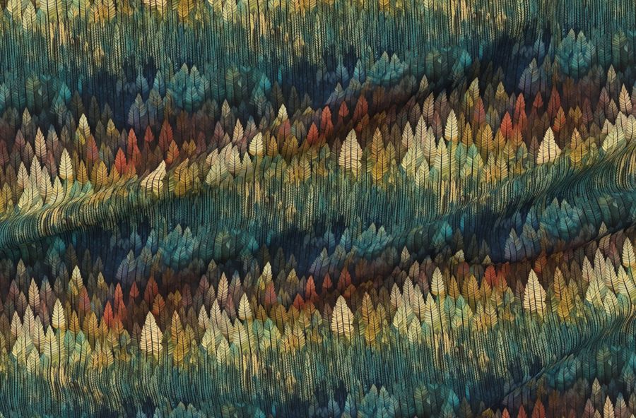 Woodland Trees Abstract Tree Forest Pattern