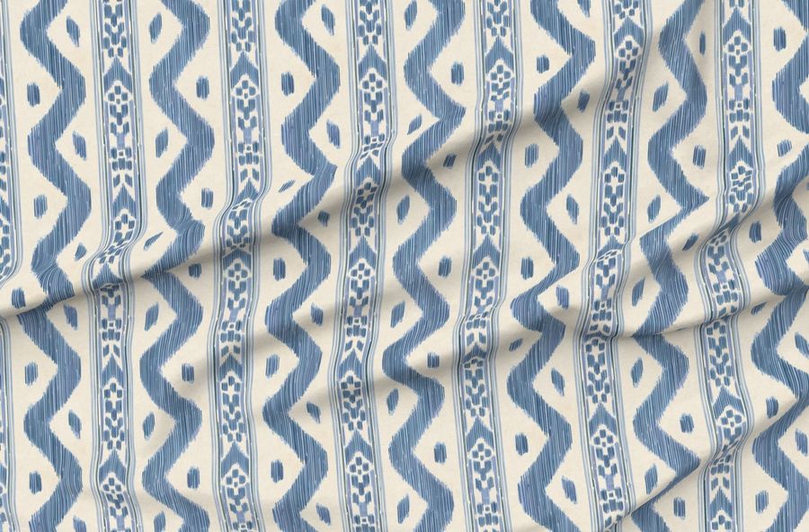 Mariah Ikat Blue Large