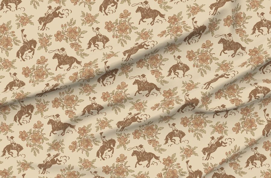 Rodeo Rose - Extra Large - Brown And Terracotta On Sand