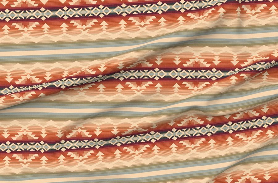 Western Life Blanket Geometric Multi Color