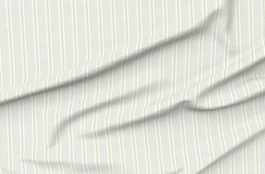 S - Textured Ticking Stripe In Classic Blue Grandmillennial Preppy Modern