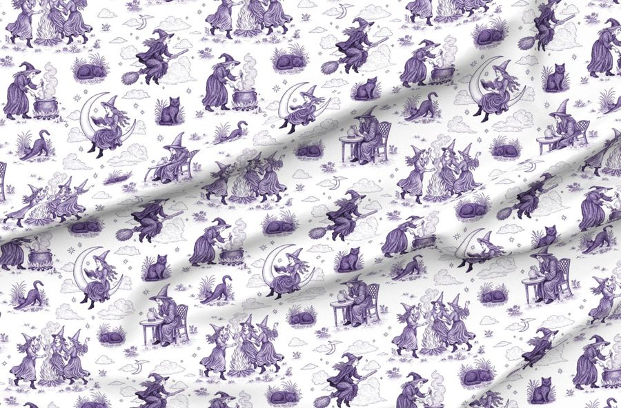Witchy Toile De Jouy (Medium Scale)