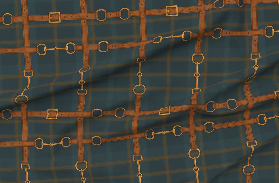 Equestrian Tartan And Leather