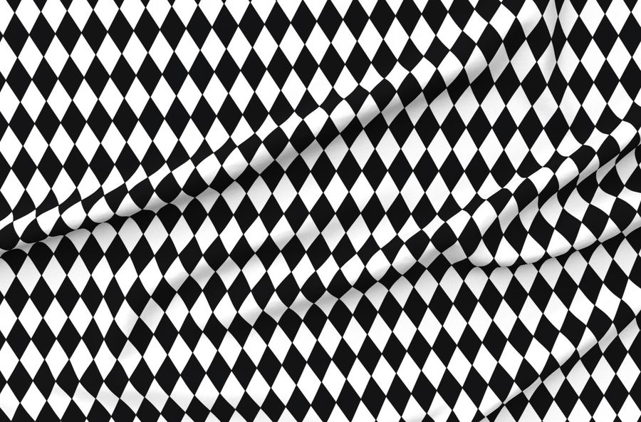 Harlequin Diamonds Black & White