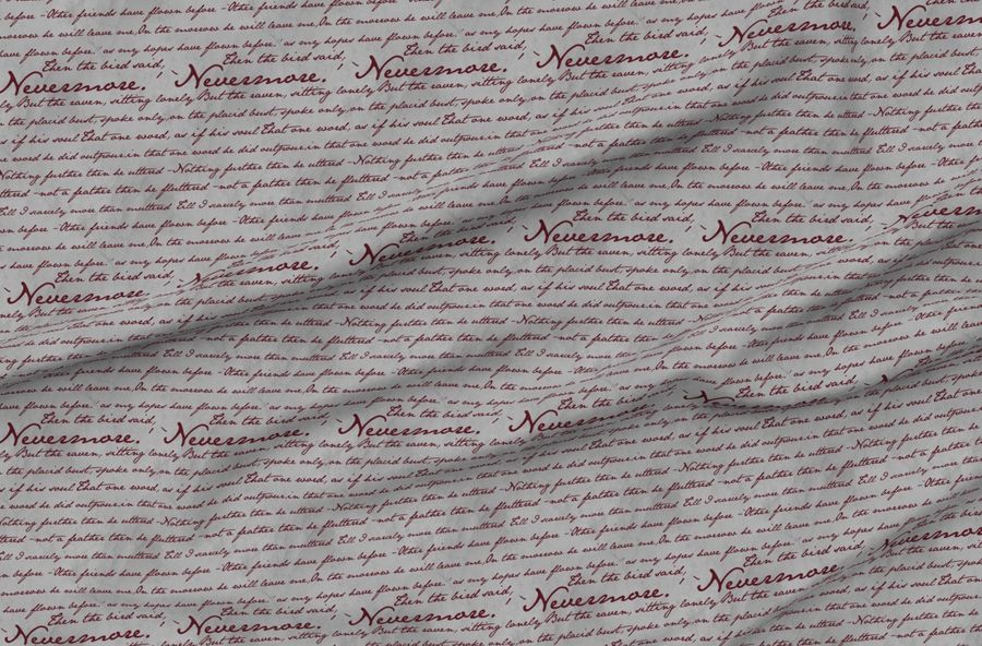 Nevermore In Blood Red Edgar Allan Poe